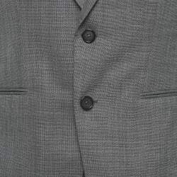 Pre Owned Boss By Hugo Boss Grey Wool Neyman/Bolt Suit M