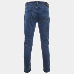 Pre Owned Boss By Hugo Boss Blue Denim Regular Fit Jeans L Waist 34"