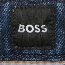 Pre Owned Boss By Hugo Boss Blue Denim Regular Fit Jeans L Waist 34"