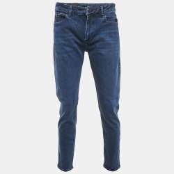 Pre Owned Boss By Hugo Boss Blue Denim Regular Fit Jeans L Waist 34"