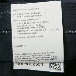Pre Owned Boss by Hugo Boss Midnight Blue Wool Regular Fit Trousers XL