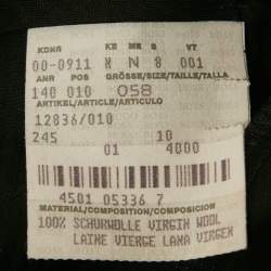 Pre Owned Boss By Hugo Boss Black Virgin Wool Single Breasted Suit 4XL