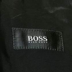 Pre Owned Boss By Hugo Boss Black Virgin Wool Single Breasted Suit 4XL