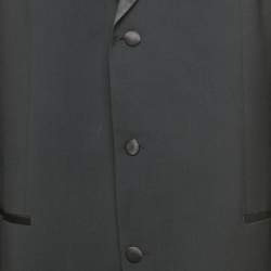 Pre Owned Boss By Hugo Boss Black Virgin Wool Single Breasted Suit 4XL