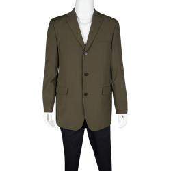 مملوكة مسبقًا Boss By Hugo Boss Vintage Brown Wool Tailored Rossellini Blazer L