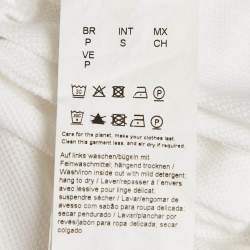Pre Owned Boss By Hugo Boss White Pique Polo T-Shirt S