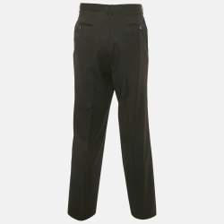 Pre Owned Boss By Hugo Boss Black Wool Formal Pants 4XL