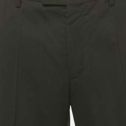 Pre Owned Boss By Hugo Boss Black Wool Formal Trousers XXL