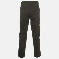 Pre Owned Boss By Hugo Boss Black Wool Formal Trousers XXL