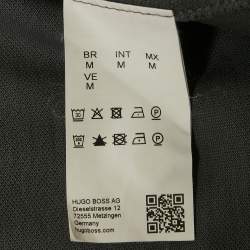 Pre Owned Boss By Hugo Boss Grey Pima Cotton Regular Fit Polo T-Shirt M