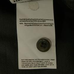 Pre Owned Boss By Hugo Boss Grey Pima Cotton Regular Fit Polo T-Shirt M