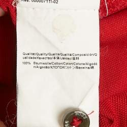 Pre Owned Boss by Hugo Boss Red Cotton Pallas Polo T-Shirt M