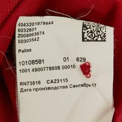 Pre Owned Boss by Hugo Boss Red Cotton Pallas Polo T-Shirt M