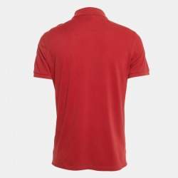 Pre Owned Boss by Hugo Boss Red Cotton Pallas Polo T-Shirt M