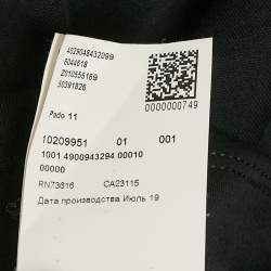 Pre Owned Boss by Hugo Boss Black Jersey Pado 11 Polo T-Shirt S