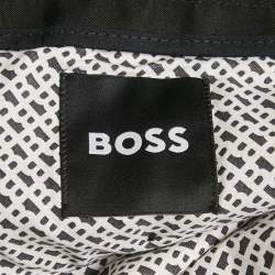 Pre Owned Boss By Hugo Boss Black Gabardine Formal Trousers XXL