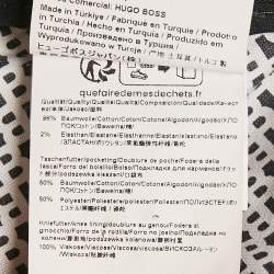 Pre Owned Boss By Hugo Boss Black Gabardine Formal Trousers XXL