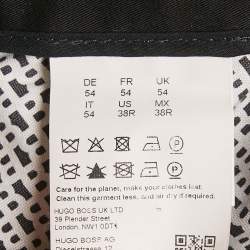 Pre Owned Boss By Hugo Boss Black Gabardine Formal Trousers XXL