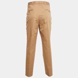 Pre Owned Boss By Hugo Boss Brown Gabardine C-Perin Trousers XXL