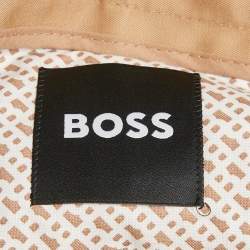 Pre Owned Boss By Hugo Boss Brown Gabardine C-Perin Trousers XXL