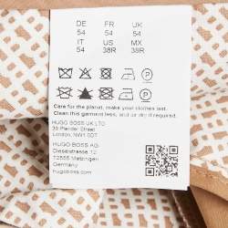 Pre Owned Boss By Hugo Boss Brown Gabardine C-Perin Trousers XXL