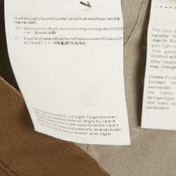 Pre Owned Boss By Hugo Boss Khaki Brown Cotton Stretch Fit Chinos S