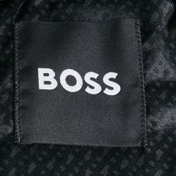 Pre Owned Boss By Hugo Boss Black Gabardine Formal Trousers XL