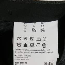 Pre Owned Boss By Hugo Boss Black Gabardine Formal Trousers XL