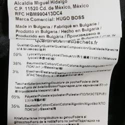 Pre Owned Boss By Hugo Boss Black Gabardine Formal Trousers XL