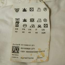 Pre Owned Boss By Hugo Boss Beige Linen Shorts M