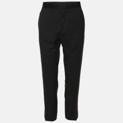 Pre Owned Boss By Hugo Boss Black Virgin Wool Formal Pants M
