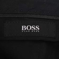 Pre Owned Boss By Hugo Boss Black Virgin Wool Formal Pants M