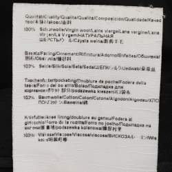 Pre Owned Boss By Hugo Boss Black Virgin Wool Formal Pants M