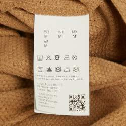 Pre Owned Boss By Hugo Boss Brown Knit Tiburt T-Shirt M