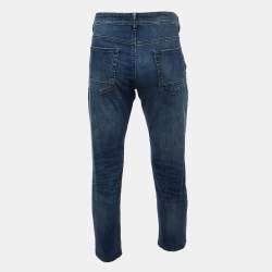 Pre Owned Boss by Hugo Boss Blue Denim 040 Taber Tapered Fit Jeans L/Waist 36"