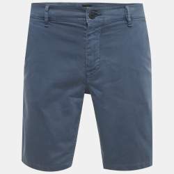 مملوكة مسبقًا شورت قطن أزرق بوس باي هوغو بوس مقاس متوسط - ميديم