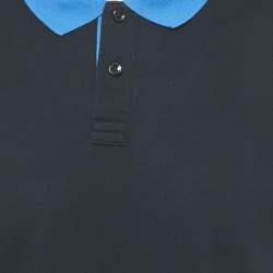 Pre Owned Boss By Hugo Boss Navy Blue Cotton Phillipson 39 Slim Fit Polo T- Shirt XL