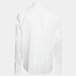 مملوكة مسبقًا قميص بوس باي هوغو بوس جايدن قطن أبيض بقصة سليب مقاس كبير جدًا - إكس لارج