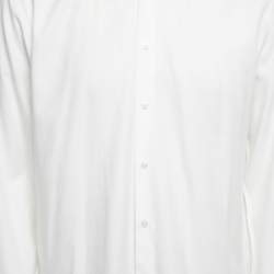 Pre Owned قميص بوس باي هوغو بوس جادين قطن أبيض مجسم كبير جدًا