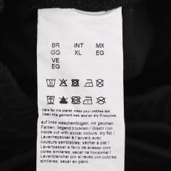 Pre Owned Hugo Boss Black Jersey Logo Embroidered Drawstring Short XL