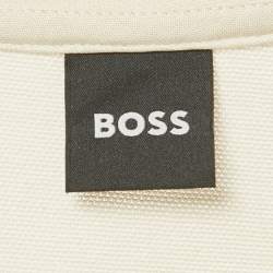 Pre Owned Boss By Hugo Boss Beige Lyocell & Cotton Thompson T-Shirt XL 