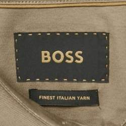 Pre Owned Boss By Hugo Boss Grey Jersey L-Perry Polo T-Shirt XXL