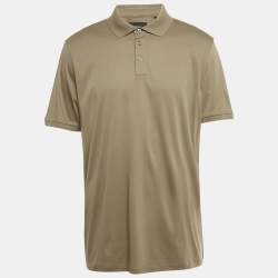 Pre Owned Boss By Hugo Boss Grey Jersey L-Perry Polo T-Shirt XXL