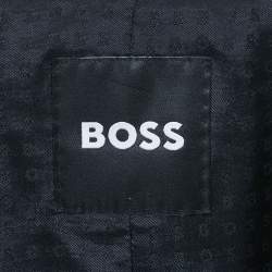 Pre Owned Boss By Hugo Boss Navy Blue Wool Pants & Suit Set L/M