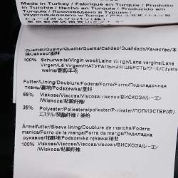 Pre Owned Boss By Hugo Boss Navy Blue Wool Pants & Suit Set L/M