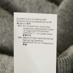 Pre Owned Boss By Hugo Boss Grey Wool Trousers L