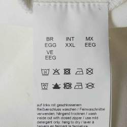 مملوكة مسبقًا جاكيت بوس باي هوغو بوس جيرسي أبيض بسحاب Skaz 1 مقاس كبير جداً