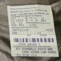 مملوكة مسبقًا بليزر بوس باي هوغو بوس برتولوكسي صوف وحرير مخطط رمادي فحمي مقاس كبير جداً (اكس لارج)