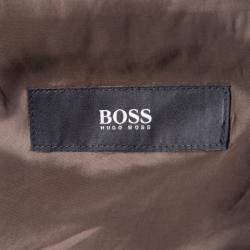 Boss By Hugo Boss Brown Wool Blend Blazer XXXL