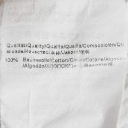 مملوكة مسبقًا قميص بوس باي هوغو بوس إيزيو قطن أبيض مجسم كبير جدًا